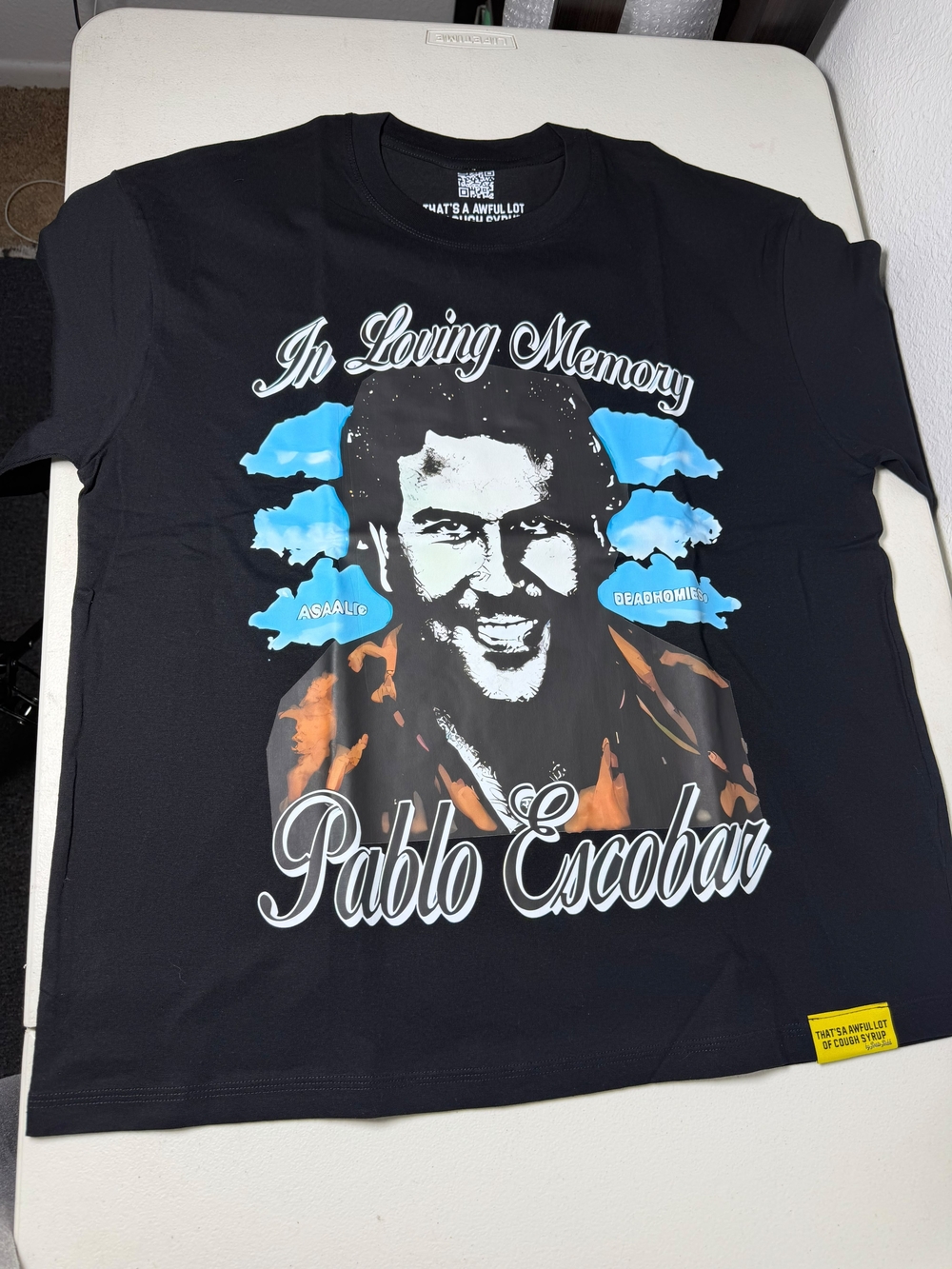 Thats A Awful Lot Of Cough Syrup T Shirt L MENS
